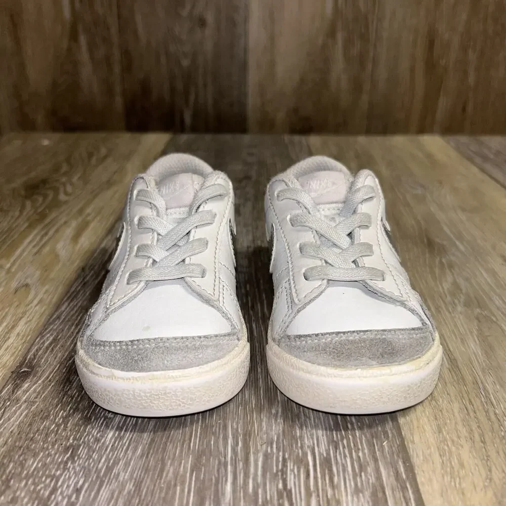 Nike Blazer Low 77 Platinum White Silver DA4076 003 Youth Size 6C Sneaker Shoes